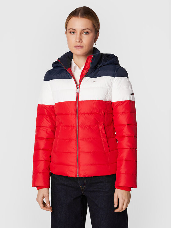 Kurtka zimowa Tommy Jeans, Rozmiar M, Kolorowa, Colourblock DW0DW09065