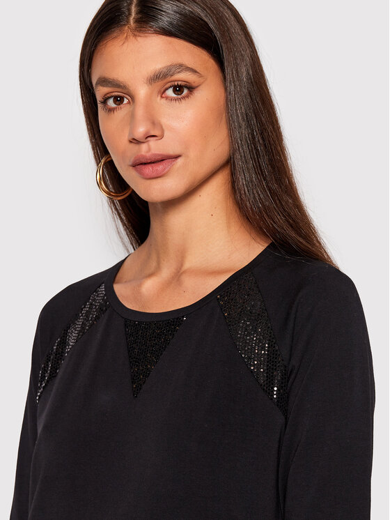 Liu Jo Sport Liu Jo Sport Haljina za svaki dan TF2124 J0088 Crna Regular Fit