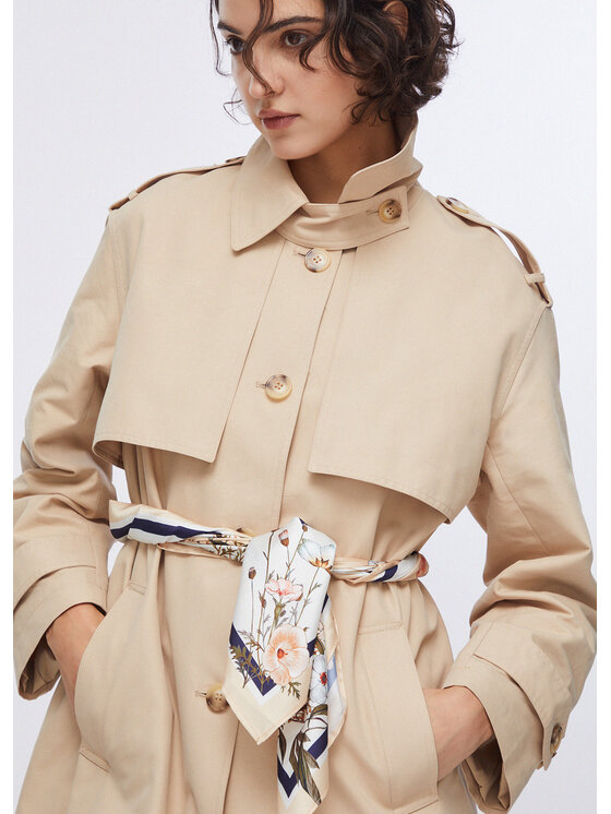 Liu Jo Liu Jo Trench WA6317T350841208 Beige Regular Fit