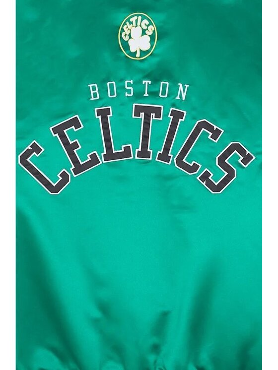 Mitchell & Ness Mitchell & Ness Giubbotto invernale NBA PRIMETIME HEAVYWEIGHT SATIN JACKET VINTAGE LOGO CELTICS Verde Regular Fit