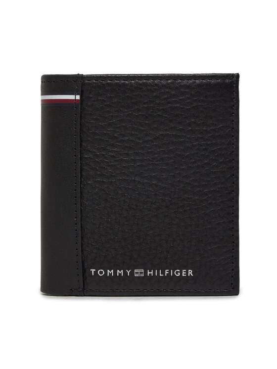 Tommy Hilfiger Velika Moška Denarnica Transit Trifold AM0AM12518 Črna