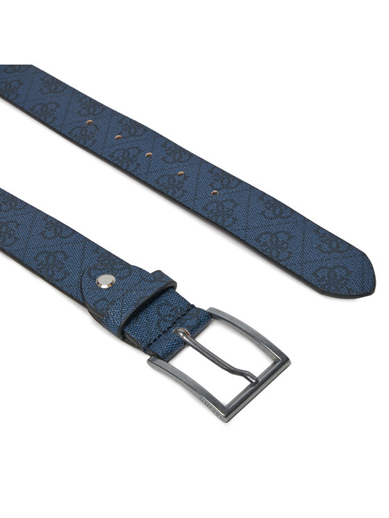 Guess Guess Muški remen Vezzola Belts BM7781 P3435 Tamnoplava