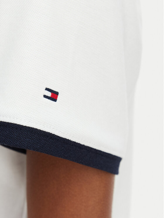 Tommy Hilfiger Tommy Hilfiger Marškinėliai Th Roundal WW0WW50032 Balta Regular Fit