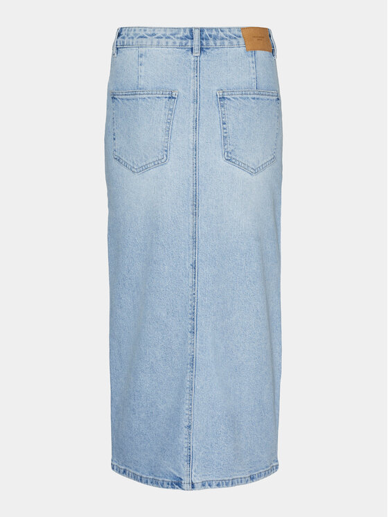 Vero Moda Vero Moda Džínsová sukňa Veri 10295731 Modrá Regular Fit