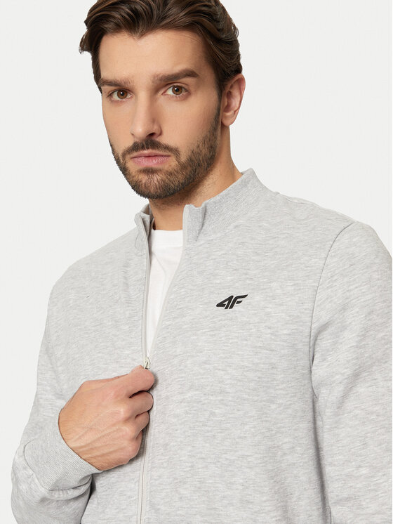 4F 4F Mikina 4FWMM00TSWSM1463 Šedá Regular Fit