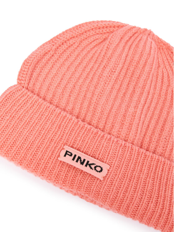 PINKO Pinko Σκούφος Lambkin Cuffia AI 24-25 BLK01 104489 A1CH Κοραλλί