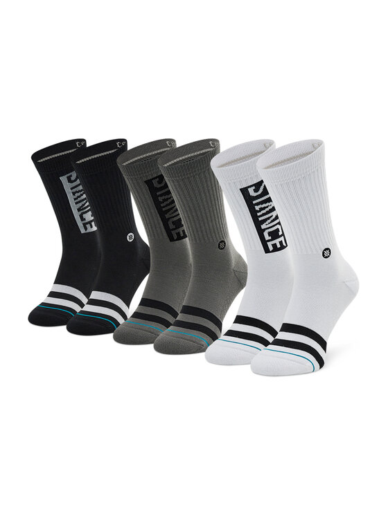 Stance Stance Zestaw 3 par wysokich skarpet unisex The Og 3 Pack A556C20OG3 Czarny