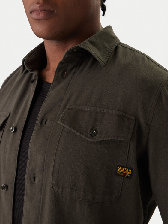 G-Star Raw G-Star Raw Košile Marine D24963-D454 Šedá Slim Fit