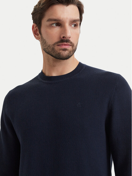 Calvin Klein Calvin Klein Svetr LV04LF304G Tmavomodrá Regular Fit