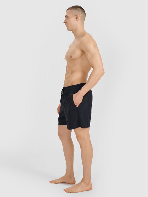 4F 4F Szorty plażowe 4FRSS25UBDSM187-20S Czarny Regular Fit