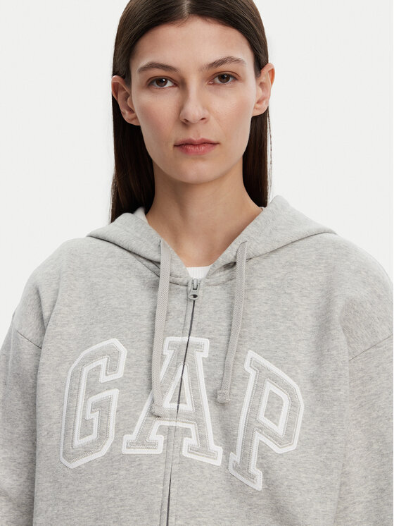 Gap Gap Majica dugih rukava 678782-12 Siva Regular Fit