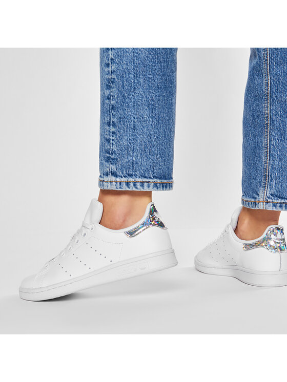 adidas Buty Stan Smith J EE8483 Bia y Modivo.pl