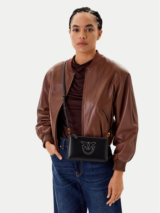 PINKO PINKO Torebka Flat Horizontal Mini PE 25 PCPL 104277 A2AN Czarny