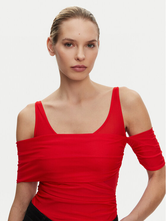 PINKO PINKO Bodi Bella 104832 A2H1 Rdeča Regular Fit