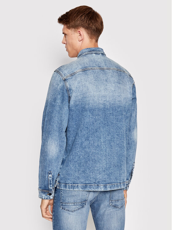 BOSS Boss Jeans jakna Lovvo Bc 50473417 Mornarsko modra Regular Fit