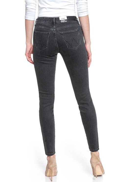 Wrangler Wrangler Jeansy SKINNY Czarny Skinny Fit