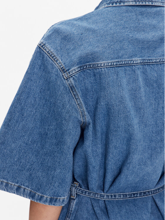 Calvin Klein Jeans Calvin Klein Jeans Džínsové šaty J20J220666 Modrá Relaxed Fit