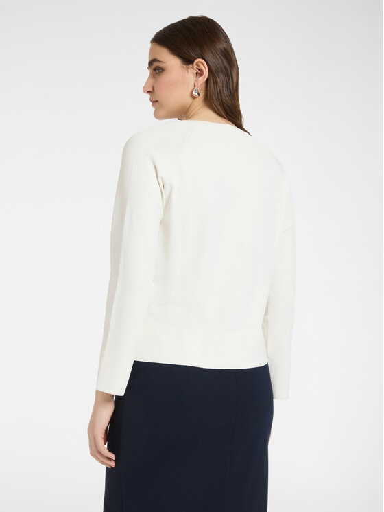 Elena Mirò Elena Mirò Kardigan M562Z100752N011 Biały Regular Fit