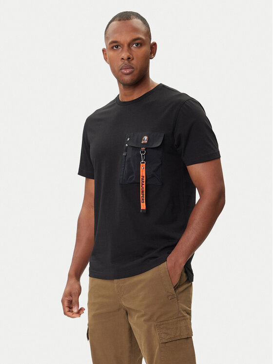 Parajumpers Parajumpers T-shirt Mojave 25WMPMTSRE07 Crna Regular Fit