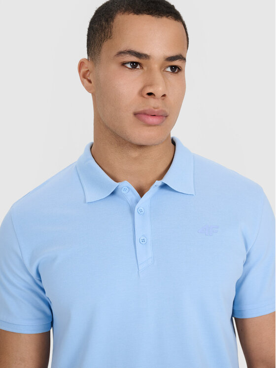 4F 4F Polo 4FWSS25TPTSM704-34S Blu Regular Fit