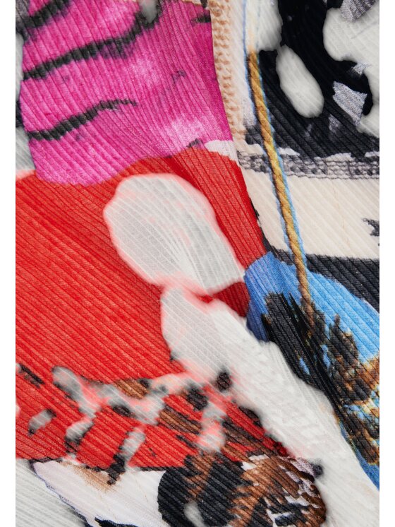 Desigual Desigual Foulard FOU_NEWSPAPER_LACROIX Verde