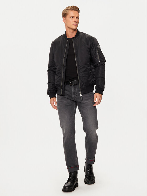 SCHOTT N.Y.C. SCHOTT N.Y.C. Яке бомбър AIRFORCERS Черен Regular Fit