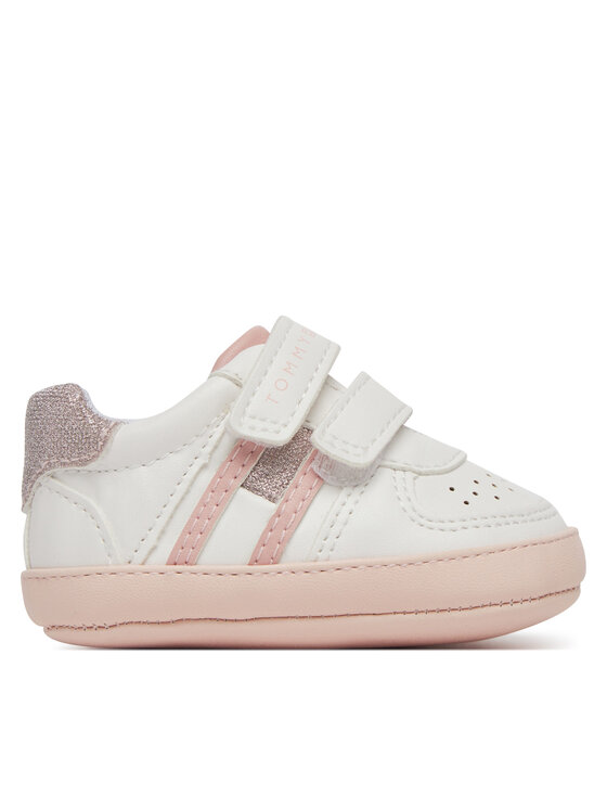 Tommy Hilfiger Tommy Hilfiger Αθλητικά Flag Low Cut Velcro Sneaker T0A9-33721-1528 Λευκό