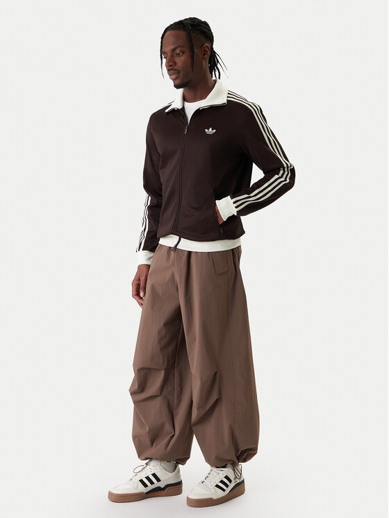 adidas adidas Džemperis ar kapuci adicolor Classic KE1665 Brūns Slim Fit