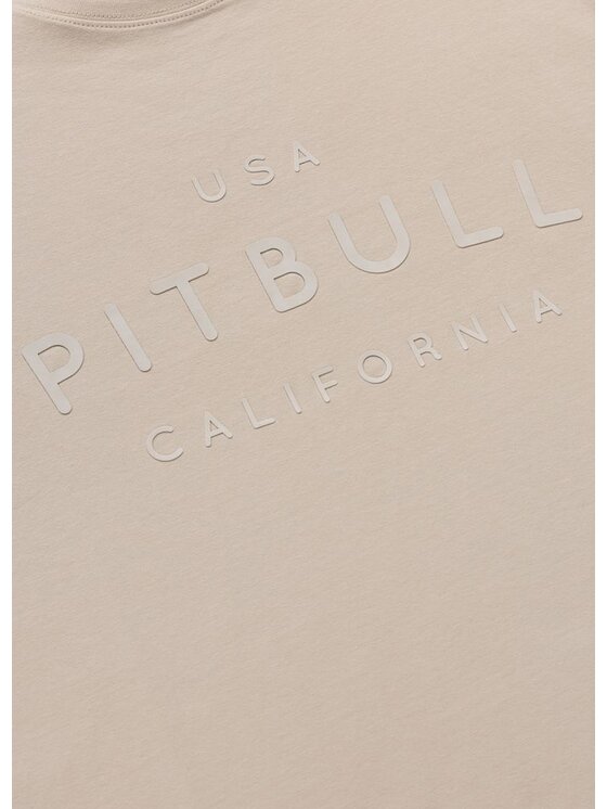PITBULL PITBULL T-Shirt USA CAL Beżowy Regular Fit