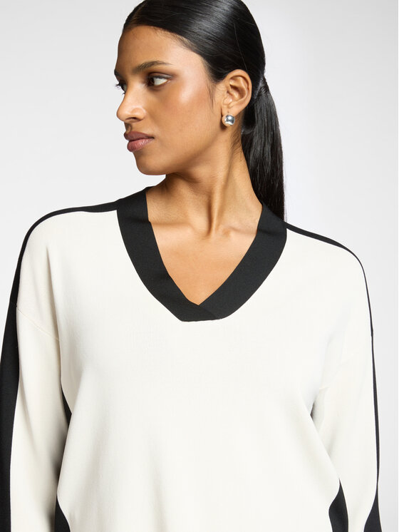Elena Mirò Elena Mirò Sweter M549Z000690N0B1 Biały Boxy Fit