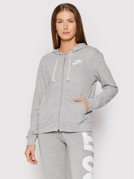 Nike Nike Džemperis ar kapuci Sportswear Gym Vintage CJ1694 Pelēks Loose Fit