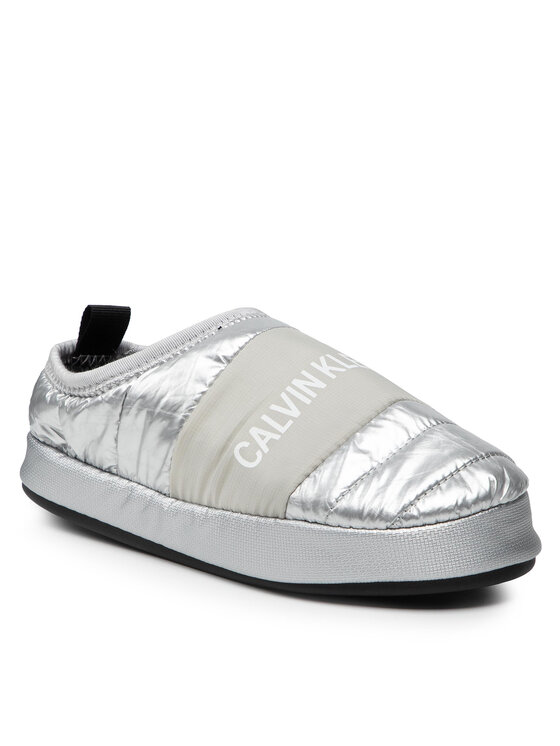 Calvin Klein Jeans Пантофи Home Shoe Slipper YW0YW00479 Сребрист