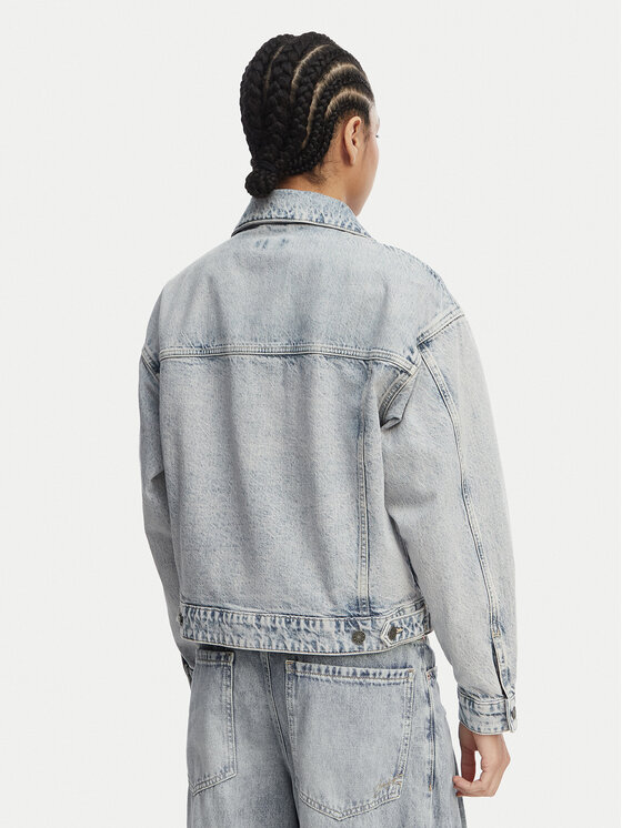 Guess Jeans Guess Jeans Traper jakna W6GN56 D5M57 Plava Oversize