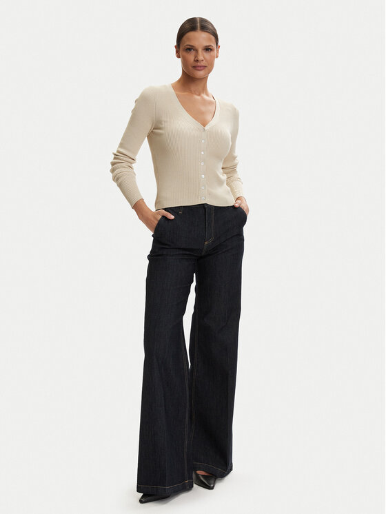 ONLY ONLY Kardigan Birtie 15363087 Beżowy Regular Fit