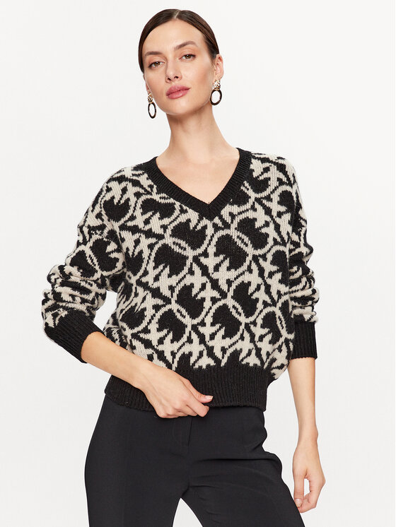 Pinko Pulover Ovino 101575 A11F Črna Regular Fit