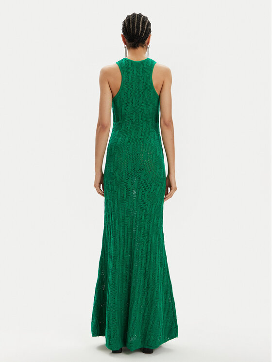 KARL LAGERFELD KARL LAGERFELD Trikotažinė suknelė 241W1335 Žalia Slim Fit