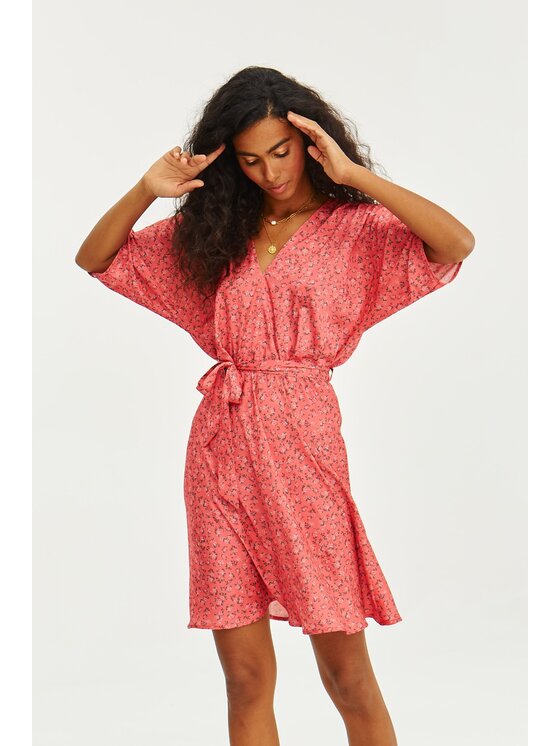 NAOKO NAOKO Každodenní šaty Sweet Rosalia Růžová Regular Fit