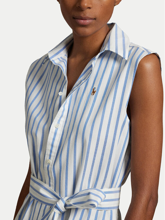 Polo Ralph Lauren Polo Ralph Lauren Rochie tip cămașă 211973767001 Albastru celest Regular Fit