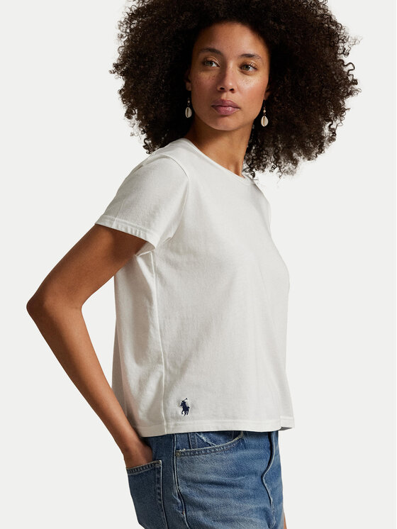 Polo Ralph Lauren Polo Ralph Lauren Marškinėliai 211967102001 Balta Classic Fit