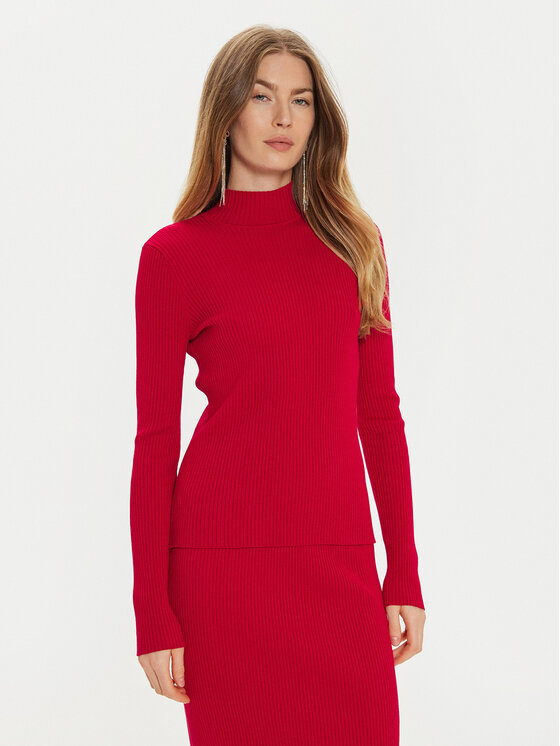 TWINSET TWINSET Svetr 242TT3022 Červená Slim Fit