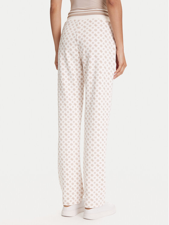 Guess Guess Spodnie dresowe V5YB20 KB212 Écru Regular Fit