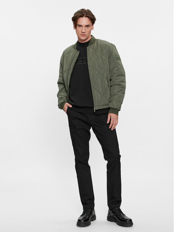 Calvin Klein Calvin Klein Felpa Festive Logo K10K112058 Nero Comfort Fit