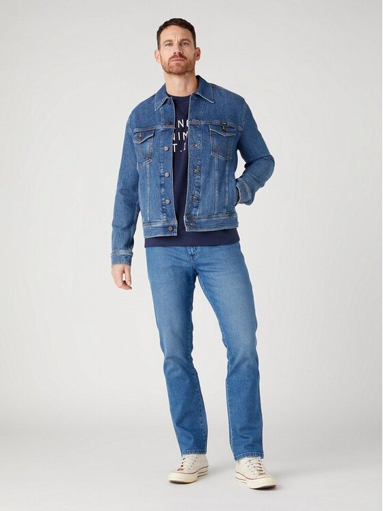 Wrangler Wrangler Jeansy W12SHN42M Niebieski Slim Fit