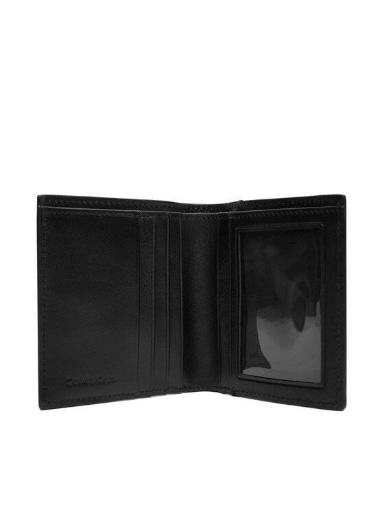 Calvin Klein Calvin Klein Голям мъжки портфейл Plaque N/S Slim Billfold LV04D1069G Черен