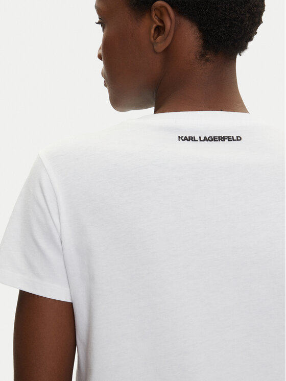 KARL LAGERFELD KARL LAGERFELD T-shirt A1W17019 Bijela Regular Fit