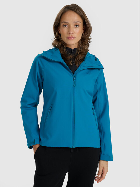 4F 4F Kurtka przejściowa MULTI ACTIVE Turkusowy Regular Fit