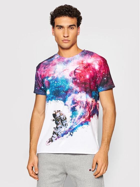 T-shirt Unisex Surfing Cosmonaut Multicolore