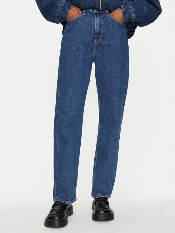 Calvin Klein Jeans Calvin Klein Jeans Džinsai J20J224033 Tamsiai mėlyna Straight Fit