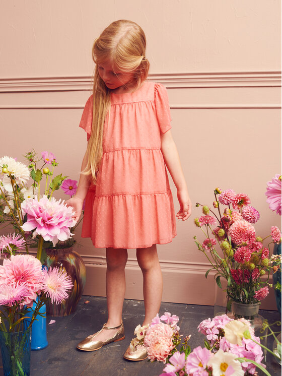 minimi minimi Sukienka elegancka 22/20 Koralowy Relaxed Fit