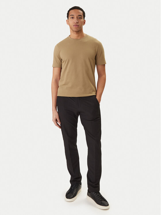 BOSS BOSS T-Shirt Tiburt 240 50452680 Khaki Regular Fit